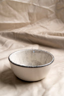 IRIS BLACK BOWL NS-9CM-TI WITH FOOT