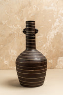Ribbed Ceramic Vase