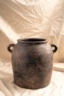 Black Rustic Clay Pot