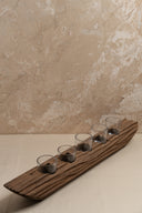 Wooden Log Candle Holder