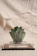 Raw Green Crystal Ornament