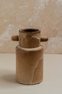 Sculpted Pegged Column Vase Medium